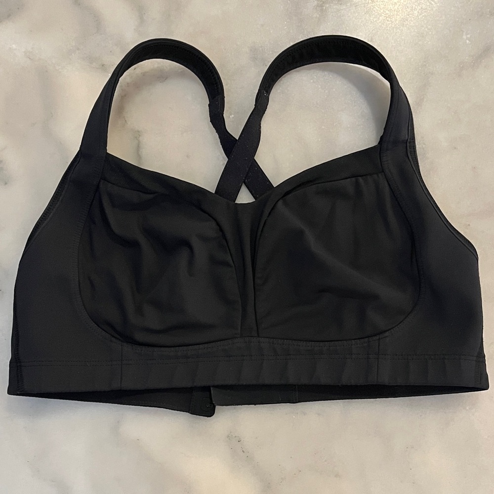 lululemon athletica Midnight Black Adjustable Straight or Criss Cross Straps Bra